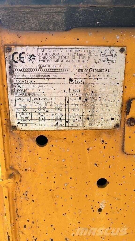 JCB 190 T Kompaktrakodók