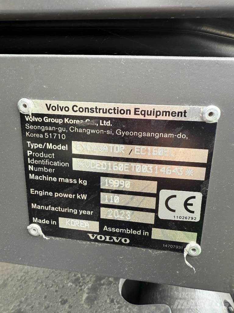 Volvo EC 160 E Lánctalpas kotrók