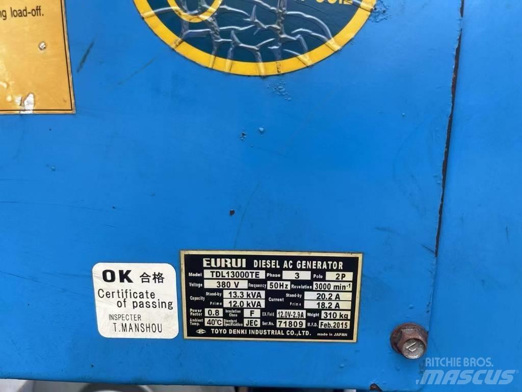 Yanmar 13.3KVA Dízel áramfejlesztők