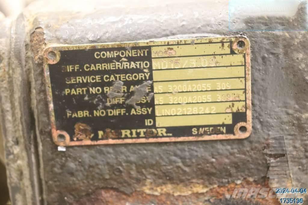 DAF XF 510 Tengelyek