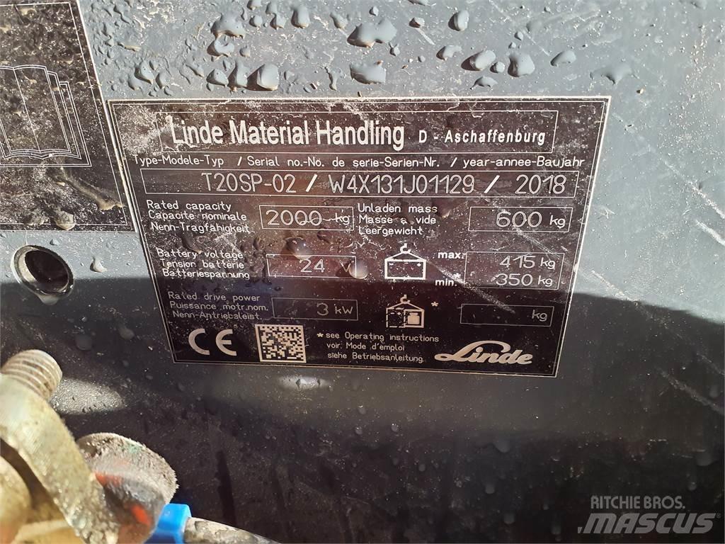 Linde T20SP kurz Alacsony emelőkocsi