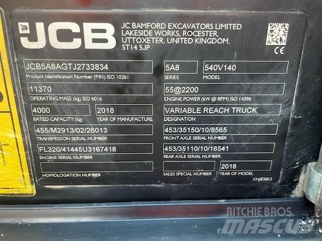 JCB 540-140 Teleszkópos rakodók