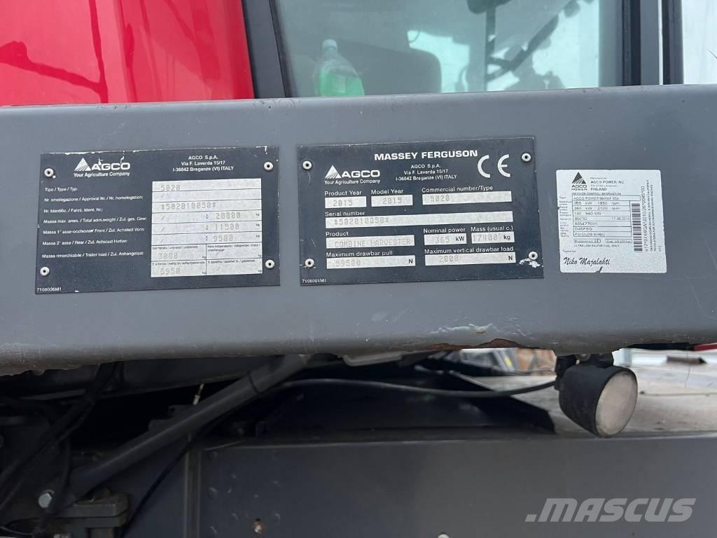 Massey Ferguson 9380 Kombájnok