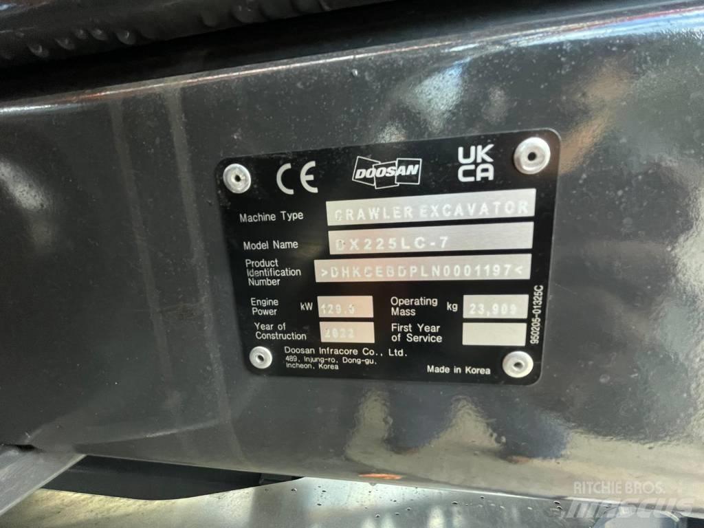 Doosan DX225LC-7 Lánctalpas kotrók