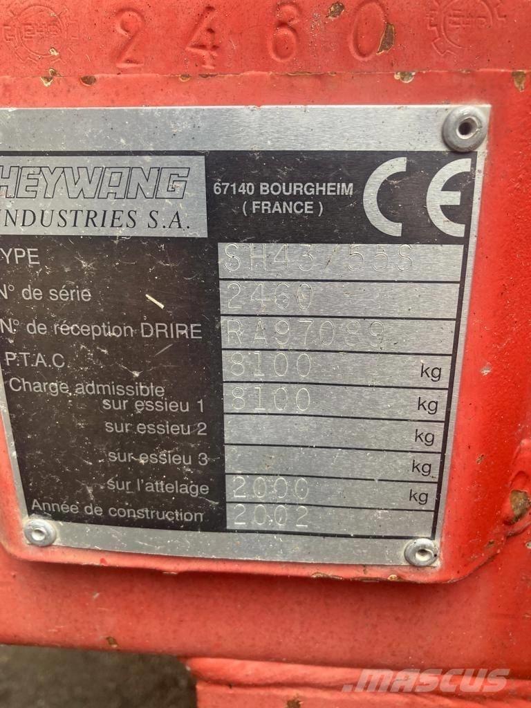 Heywang SH 43/55 S Trágyaszóró