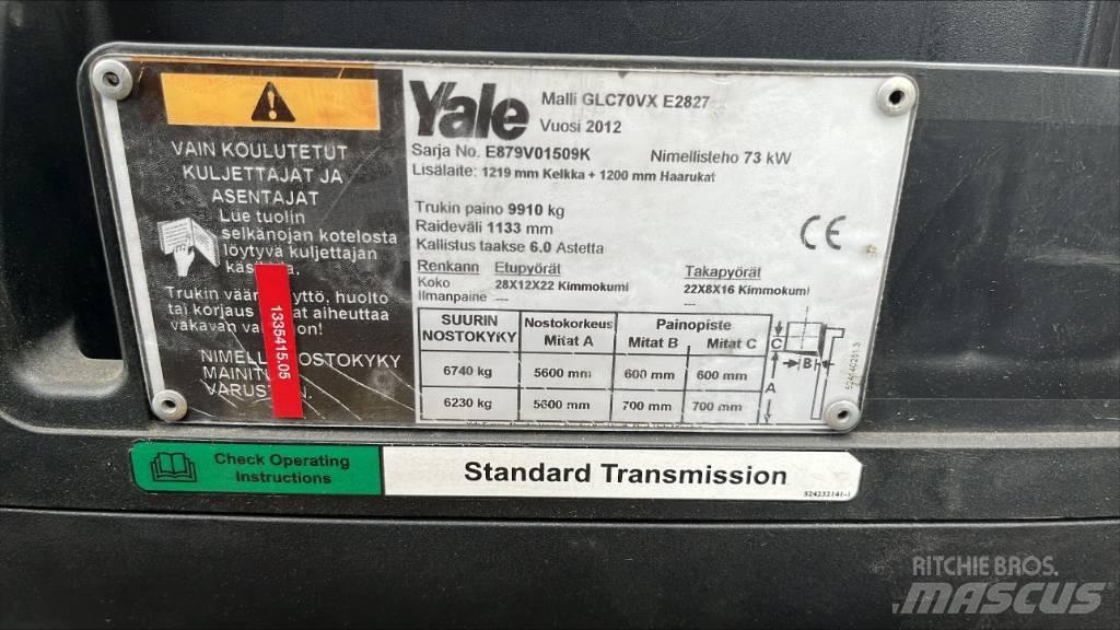 Yale GLP 70 GC Gázüzemű targoncák