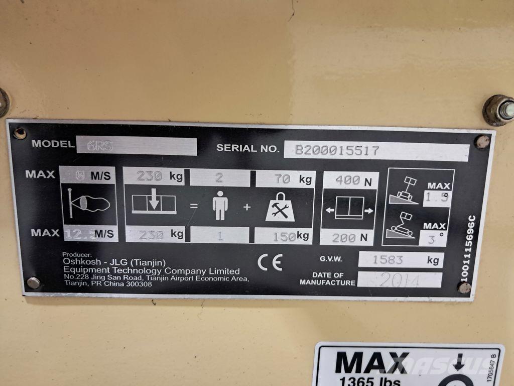 JLG 6RS Ollós emelők