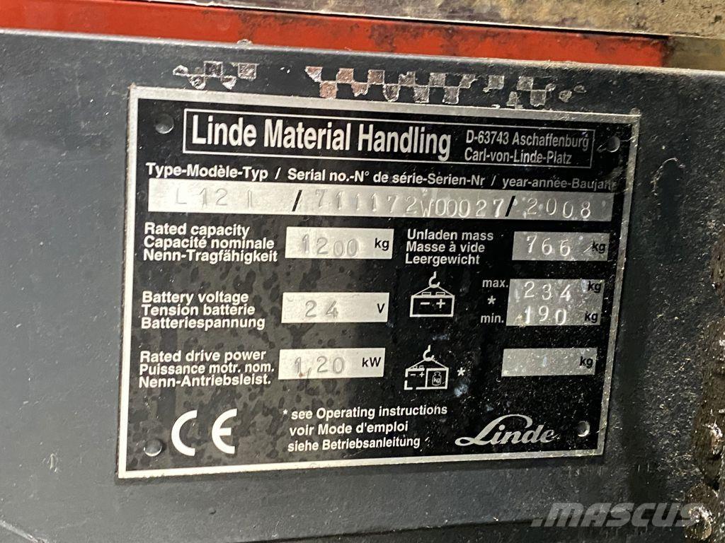 Linde L12I Gyalogkíséretű targonca