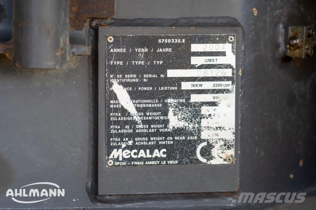 Mecalac 12 MXT Gumikerekes kotrók