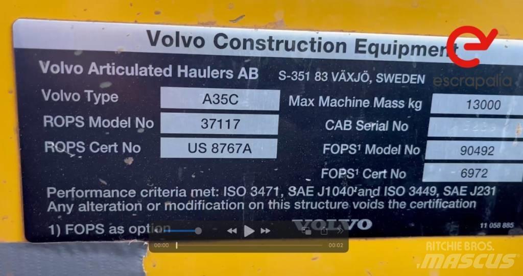 Volvo A 35 C Csuklósdömperek