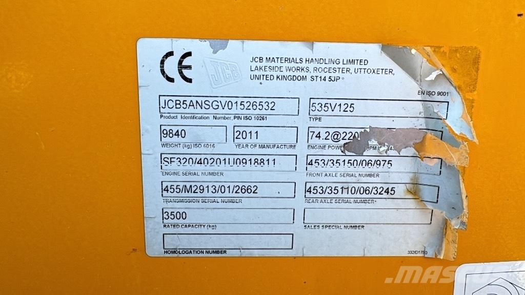 JCB 535-125 Hiviz Teleszkópos rakodók