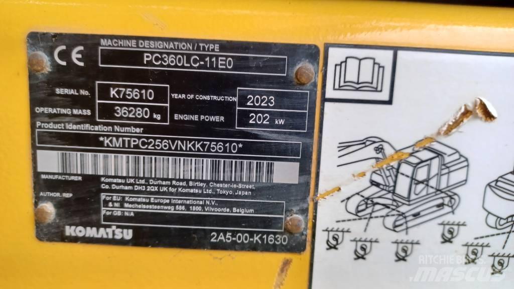 Komatsu PC360LC-11E0 Lánctalpas kotrók