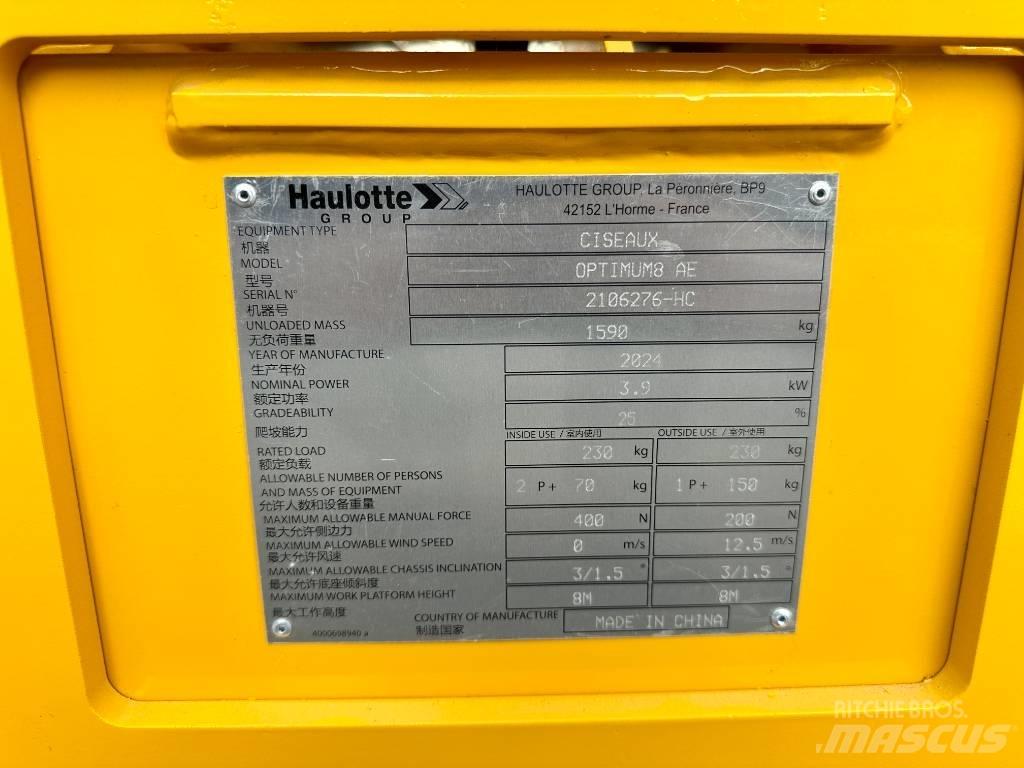 Haulotte OPTIMUM 8 Ollós emelők