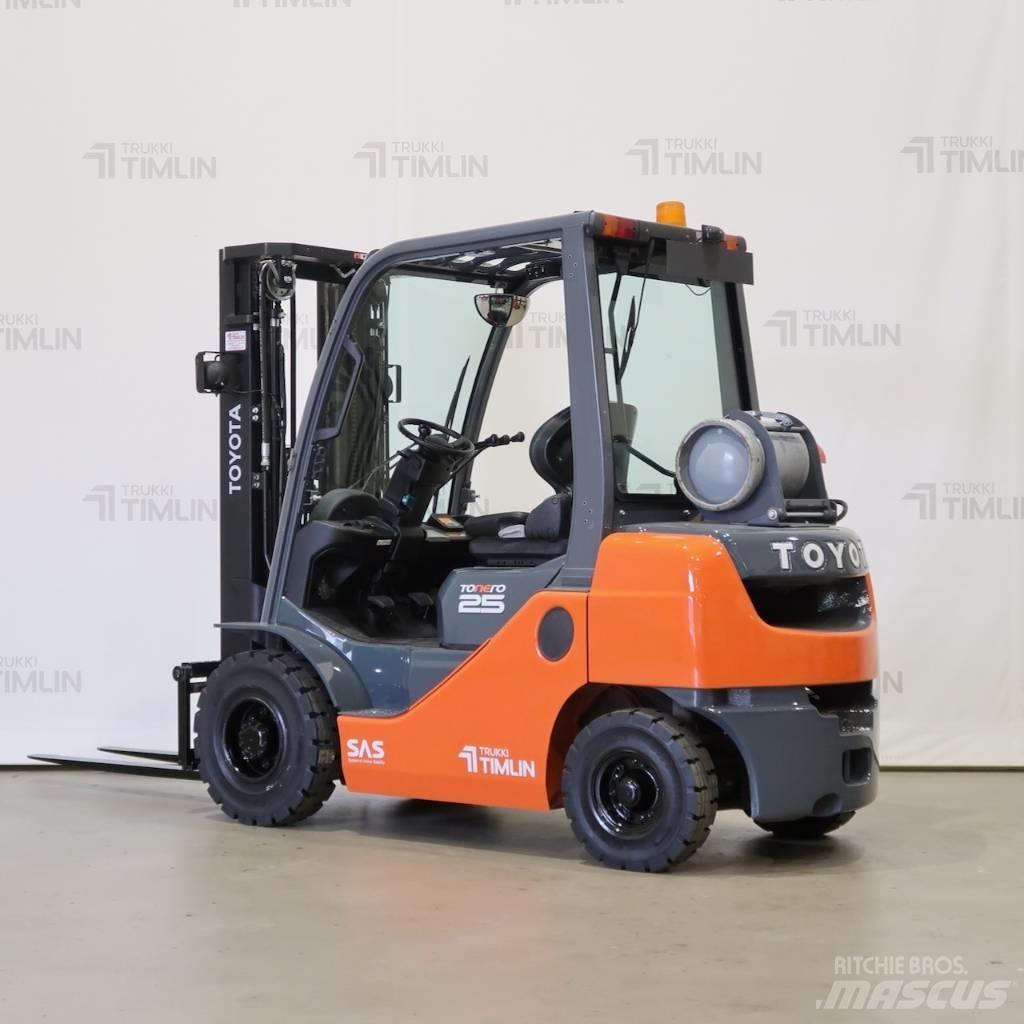 Toyota 02-8FGF25 Gázüzemű targoncák