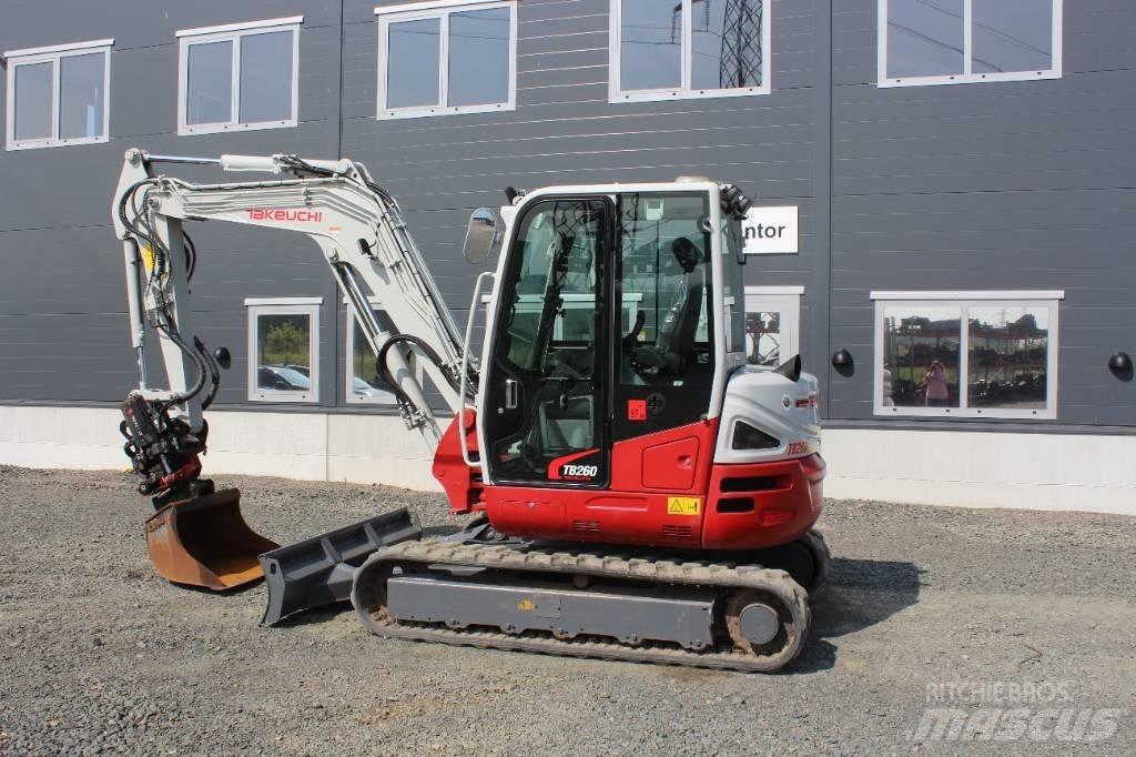 Takeuchi TB 260 Mini kotrók < 7t