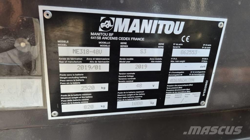 Manitou ME 318 Elektromos targoncák
