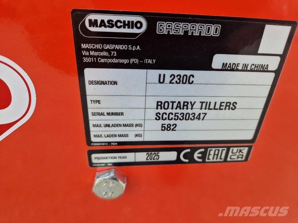 Maschio U 230 Kardánhajtású ekék és Forgó-boronák