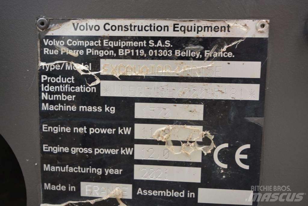 Volvo EC 15 E Mini kotrók < 7t