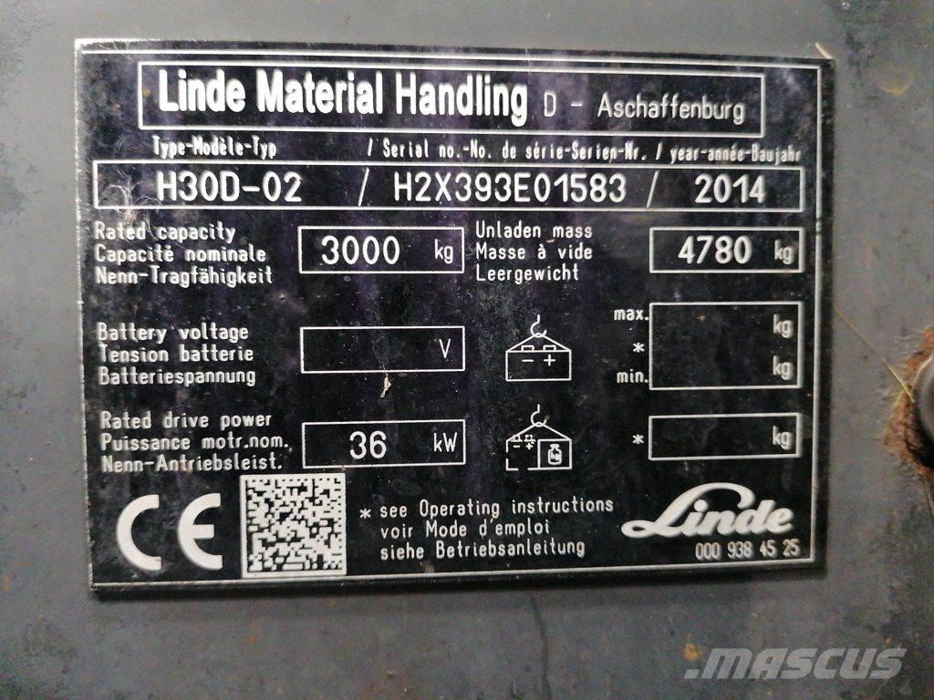 Linde H30D-02 Dízel targoncák