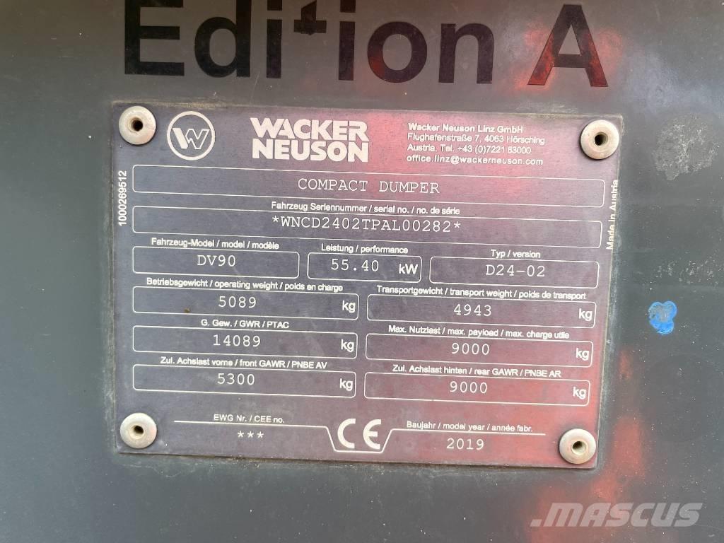 Wacker Neuson DV 90 Mezei dömperek