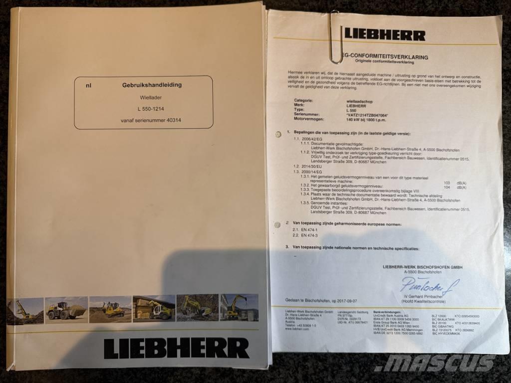 Liebherr L 550 Gumikerekes homlokrakodók
