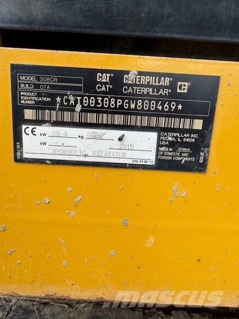 CAT 308 CR Közepes (midi) kotrók 7 t - 12 t