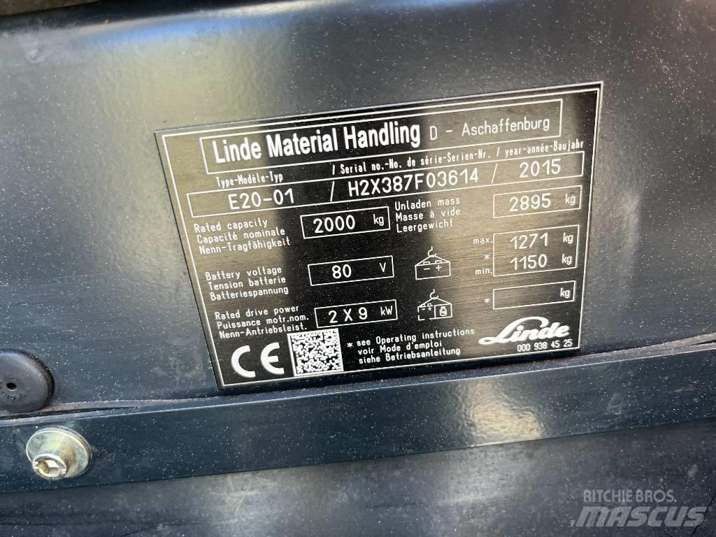 Linde E20-01 Elektromos targoncák
