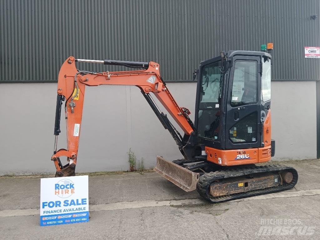 Hitachi ZX 26 U-6 Mini kotrók < 7t