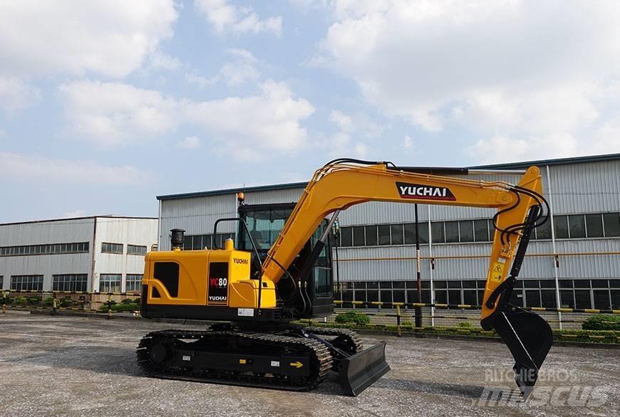 Yuchai YC80 PREMIUM Lánctalpas kotrók