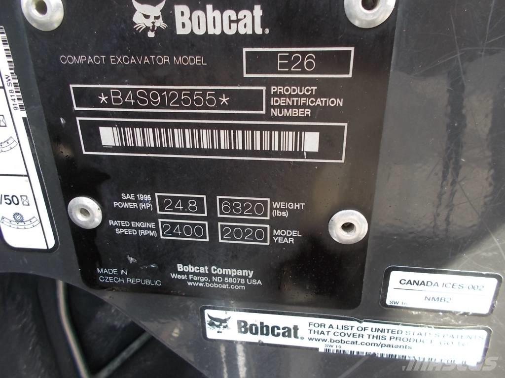 Bobcat E26GM Mini kotrók < 7t