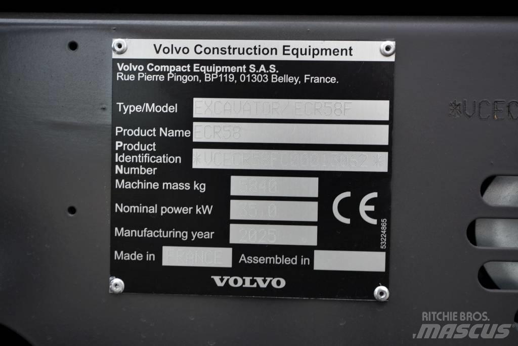 Volvo ECR 58 F Mini kotrók < 7t