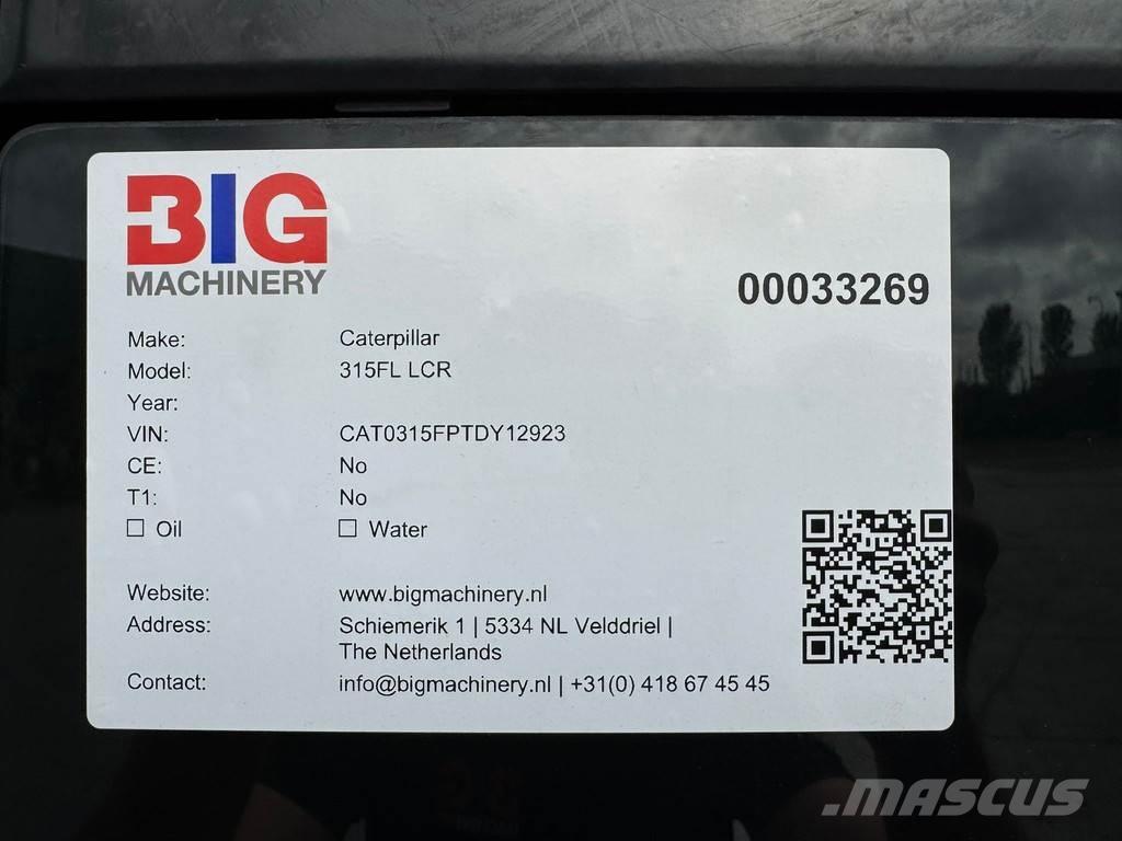 CAT 315F LCR Lánctalpas kotrók