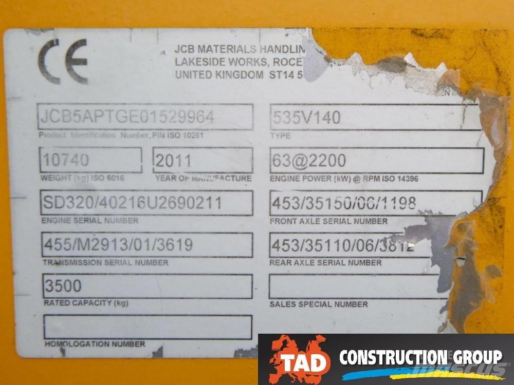 JCB 535-140 Hiviz Teleszkópos rakodók