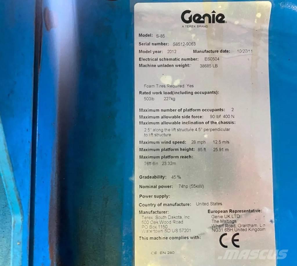 Genie S-85 Teleszkópos emelők