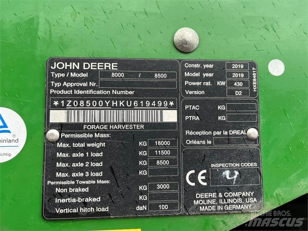 John Deere 8500 Szecskázók