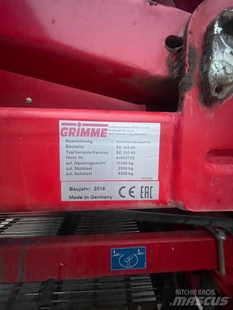 Grimme SE 150-60 Burgonya kombájnok és kiszedők
