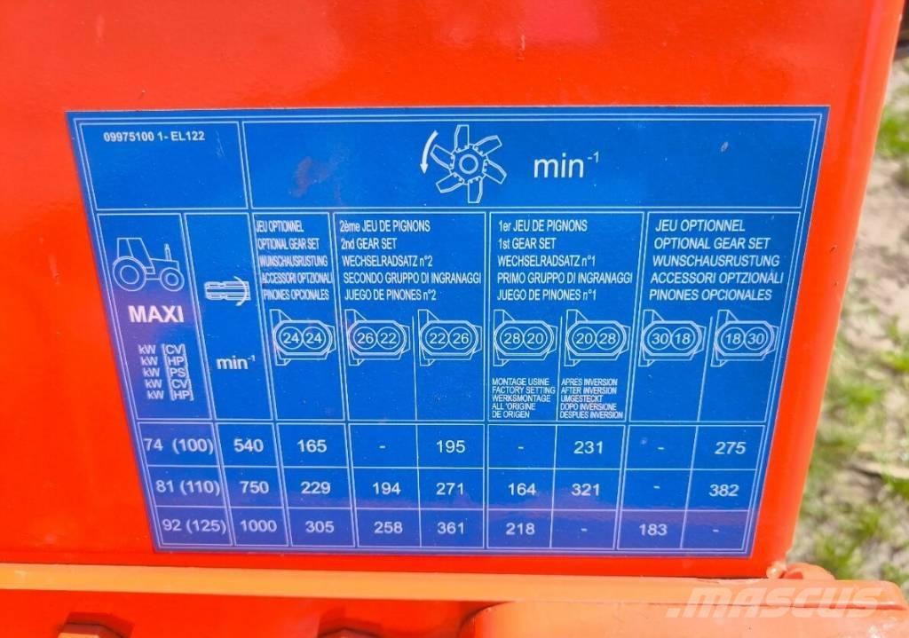 Kuhn EL 122-250 Kardánhajtású ekék és Forgó-boronák