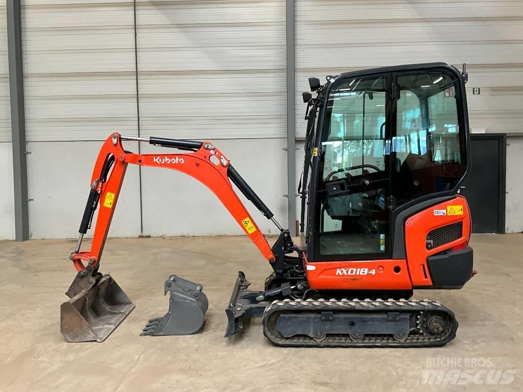 Kubota KX 018-4 Mini kotrók < 7t