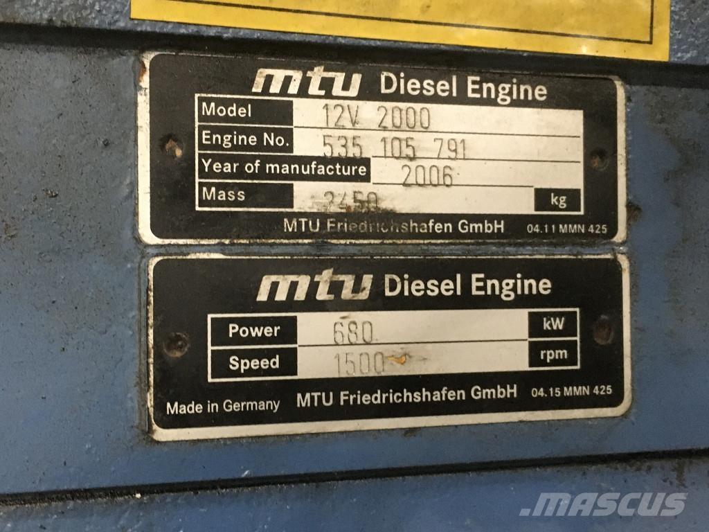 MTU 12V2000 USED Motorok