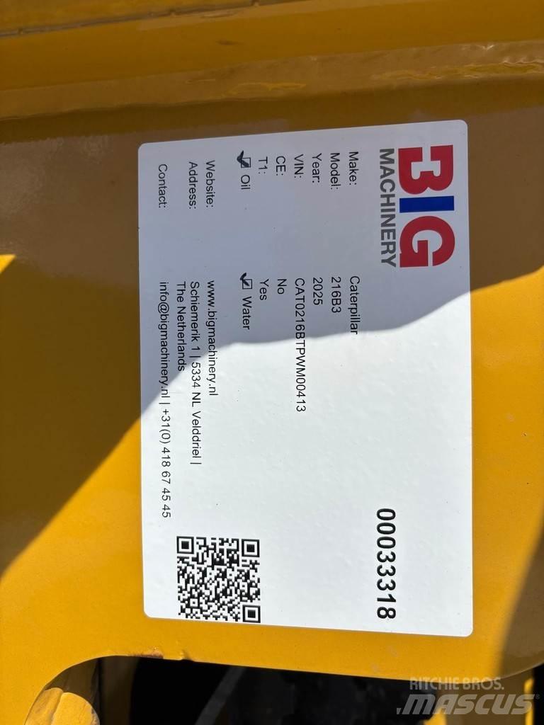 CAT 216B3 Gumikerekes homlokrakodók