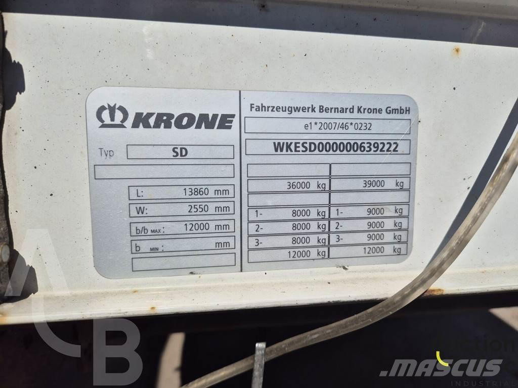 Krone SD Elhúzható ponyvás félpótkocsik