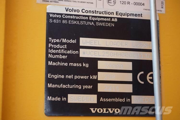 Volvo L250H Gumikerekes homlokrakodók