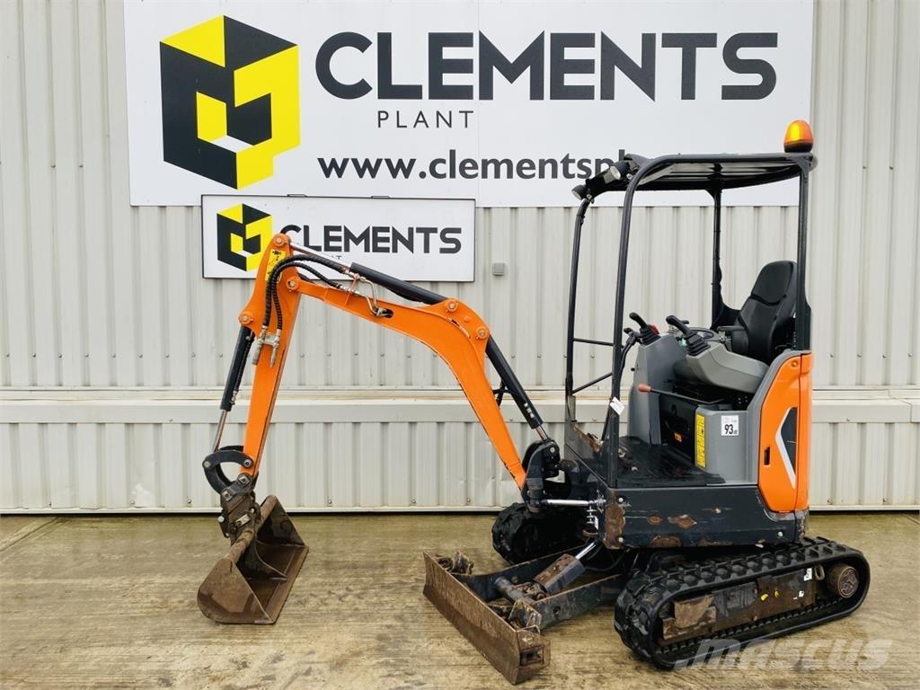 Doosan DX17Z Mini kotrók < 7t