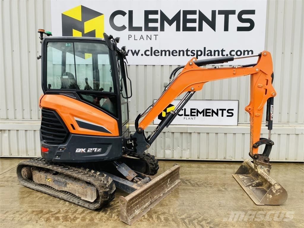 Doosan DX27Z Mini kotrók < 7t