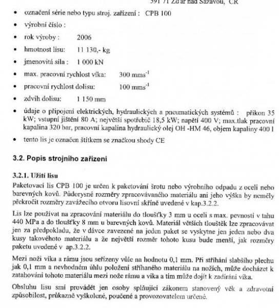  _JINÉ (CZ) ŽĎAS - CPB 100 Törőgépek