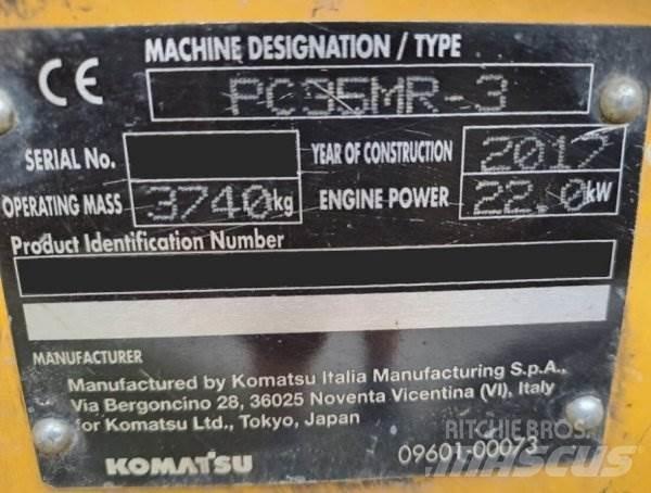 Komatsu PC 35 MR-3 Mini kotrók < 7t