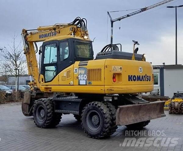 Komatsu PW 160-7E0 Gumikerekes kotrók
