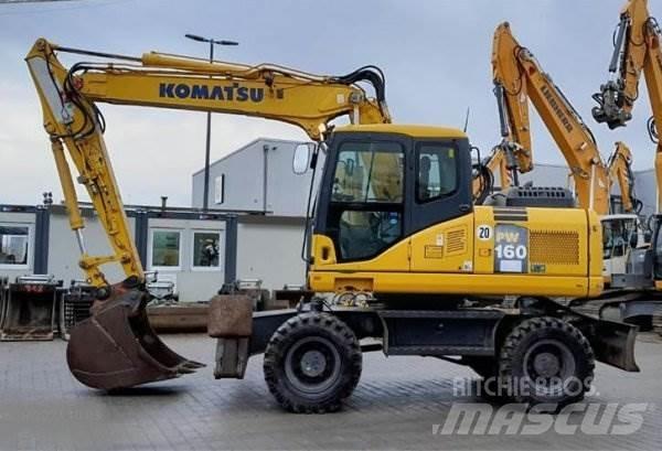 Komatsu PW 160-7E0 Gumikerekes kotrók