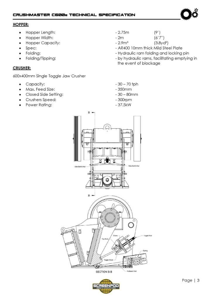 Screenpod C600 Mobil törőgépek