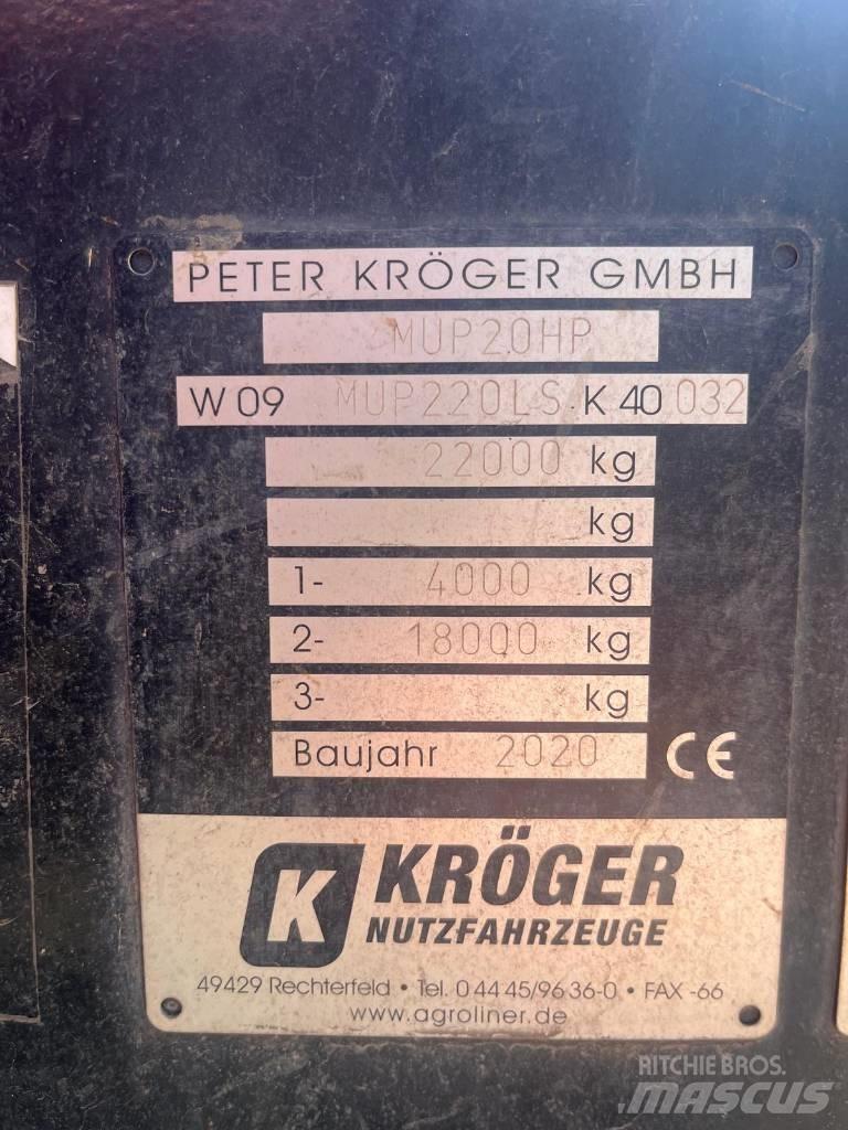 Kröger MUP 20 Billenő Mezőgazdasági pótkocsik